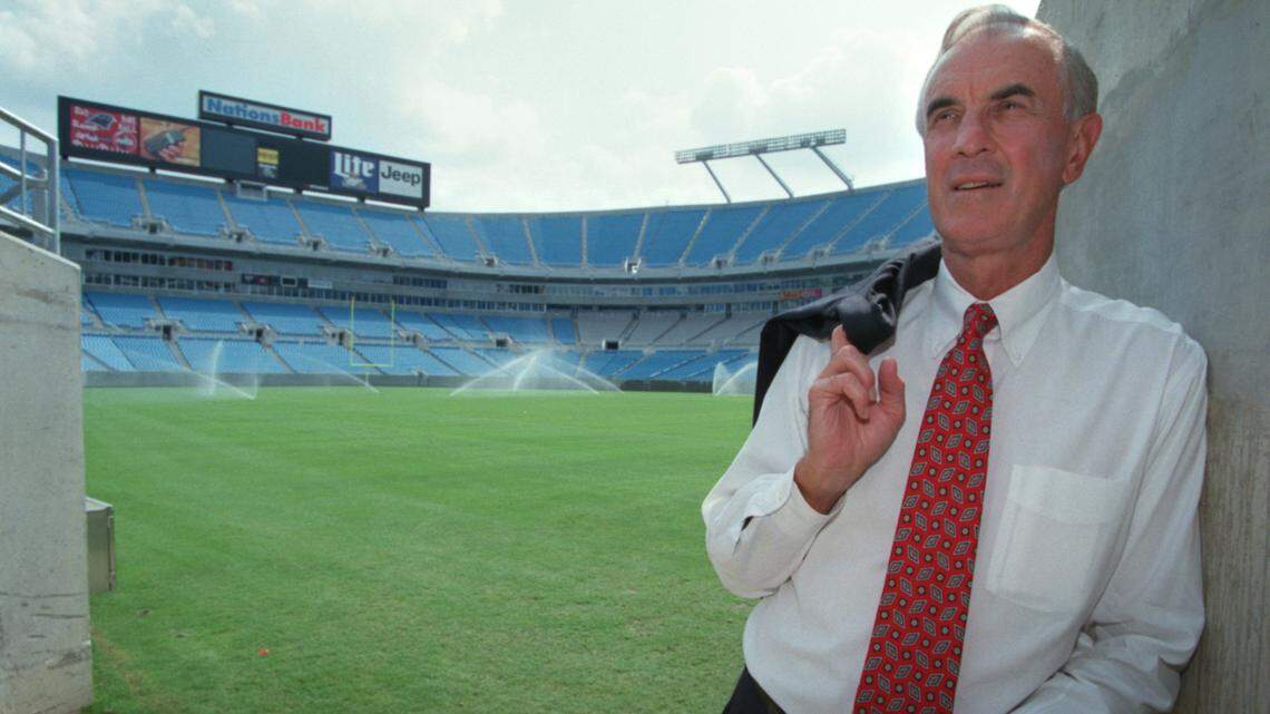 Graeme Keith as volunteer chairman of the Billy Graham Crusade in Charlotte is charged with converting Ericsson Stadium into a crusade for evangelist Billy Graham in this file photo in 1996