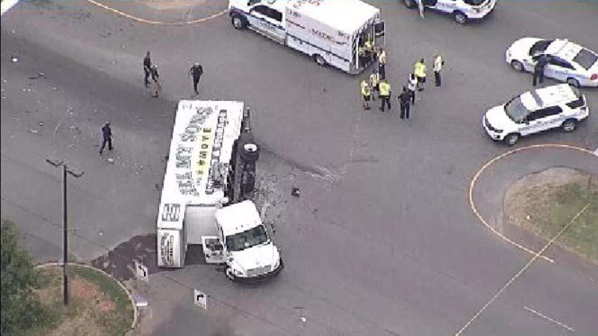 One person was killed and five other people were injured Thursday in a north Charlotte crash.