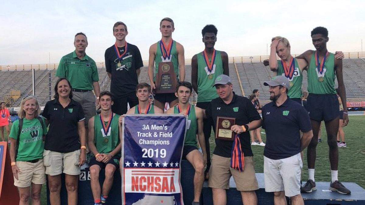 Weddington High won its third straight boys 3A state track championship Friday