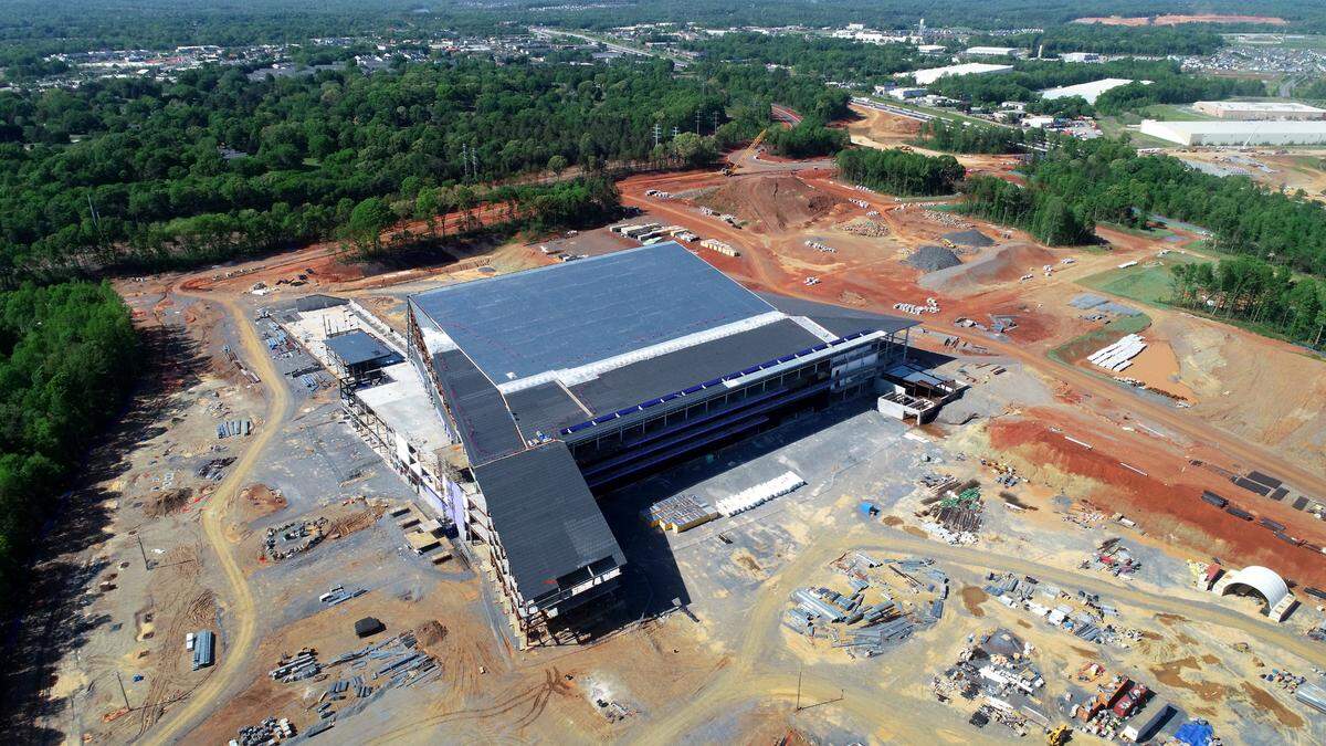 The site of what was to be the Carolina Panthers headquarters and training facility, pictured in late April. With the deal dealt its final blow, the question becomes where else could the facility go?