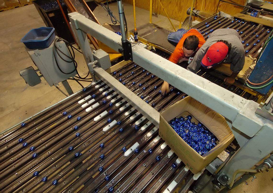 Rauch Industries employees at work in Gastonia in this 2005 file photo. Rauch Industries was one of the biggest Christmas ornament makers in the U.S. 