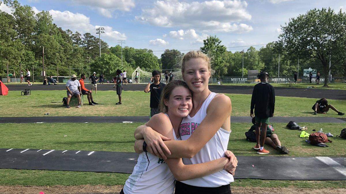 Myers Park High’s girls track team won the Southwestern 4A conference meet Thursday