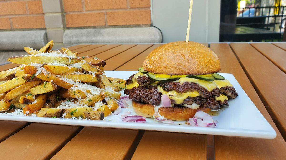 Queen City Craft and Gourmet’s Diner Burger.