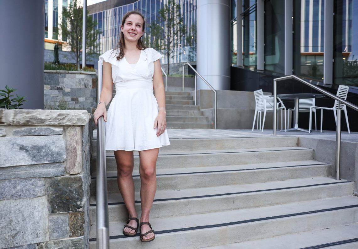 Eva Lindner is a native of Matthews who called going to med school in Charlotte, so close to home, “really special.”