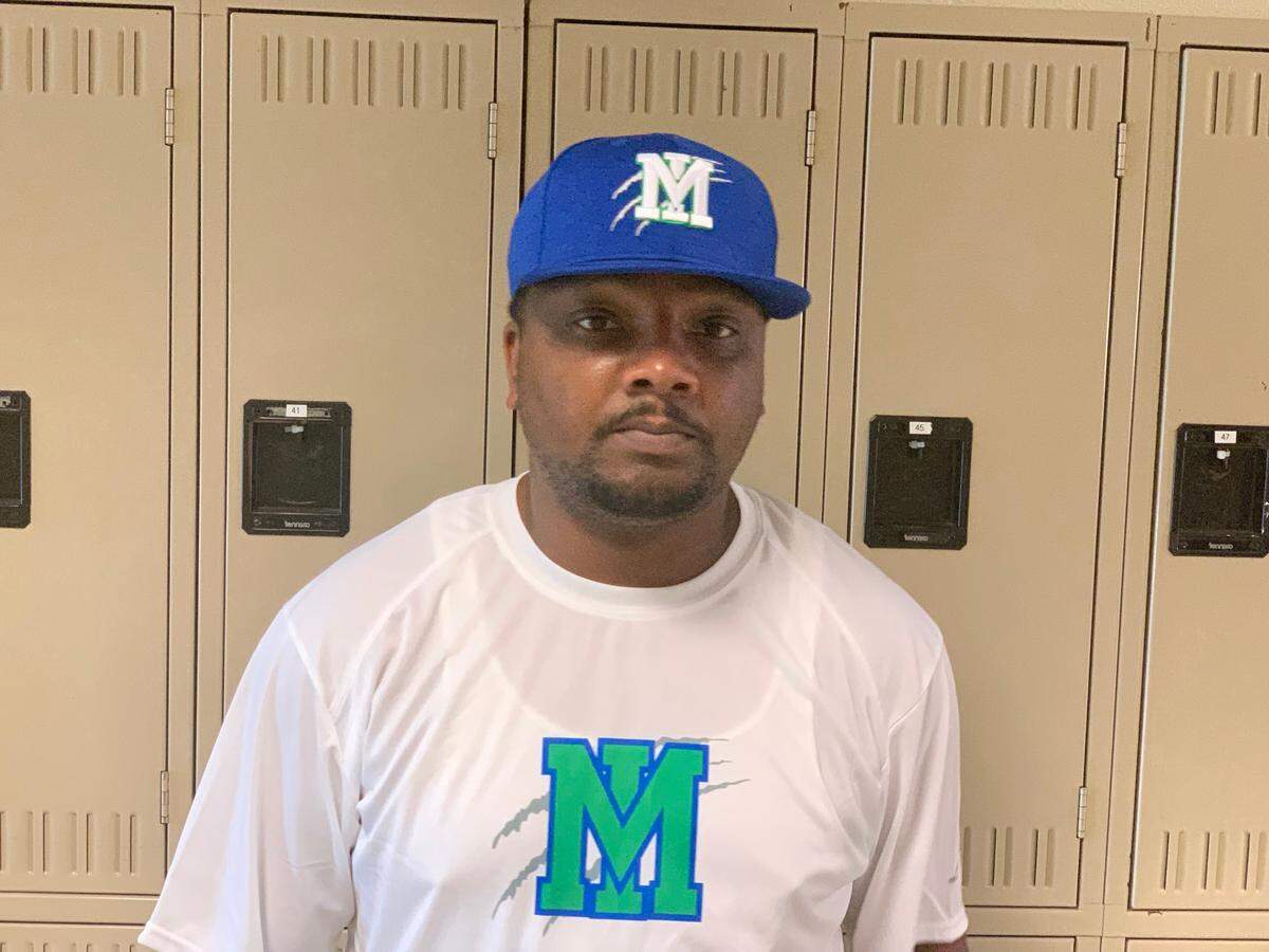 Mountain Island Charter football coach Robert Washington