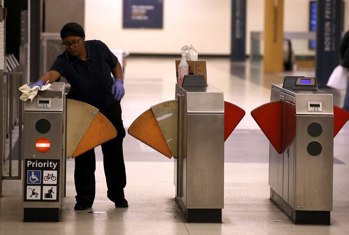 An example of fare gates with Bay Area Rapid Transit (BART) in San Francisco, California. The fare gates for BART differ from what CATS offers in Charlotte.