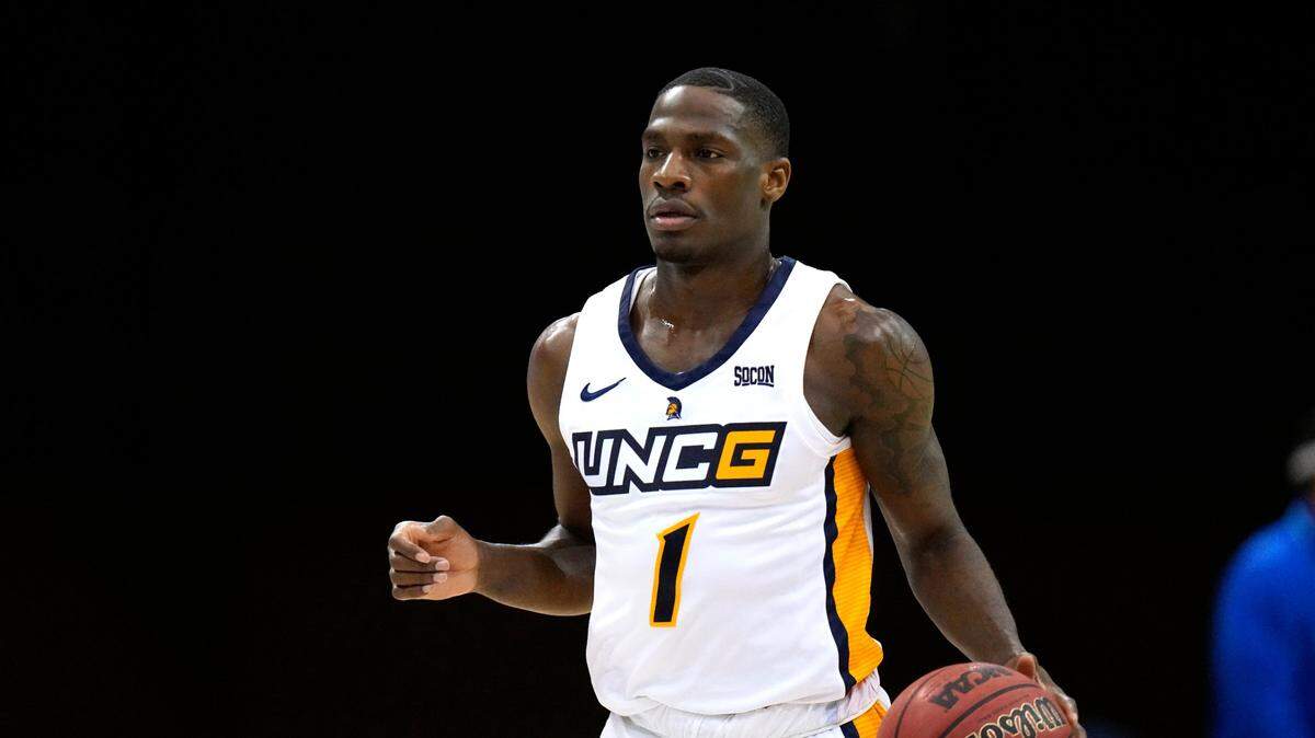UNC-Greensboro guard Isaiah Miller (1) is one of the best scorers and defenders in college basketball.