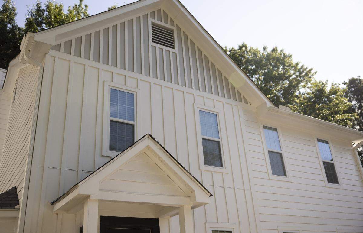 The house that Brianna Hourihan owns a unit in in Charlotte, N.C., on Friday, July 15, 2022.