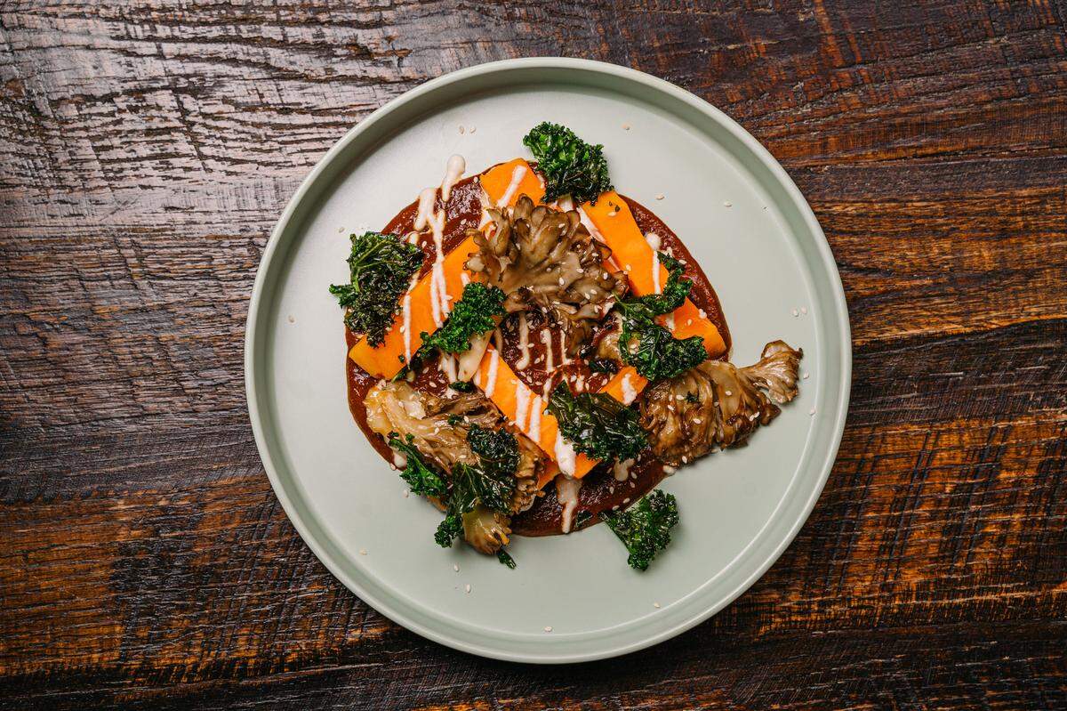 El Toro Bruto’s Sweet Potato + Mole entree. 