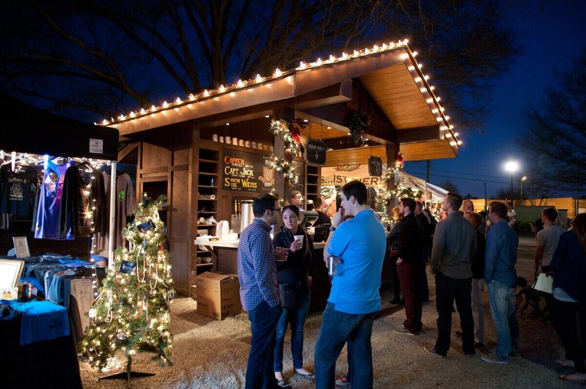 A file photo of a past year’s Christmas Market (aka Weihnachtsmarkt) at OMB. John Marrino says the event, normally held over three weekends, will be held across four this year in an effort to help reduce crowd sizes.