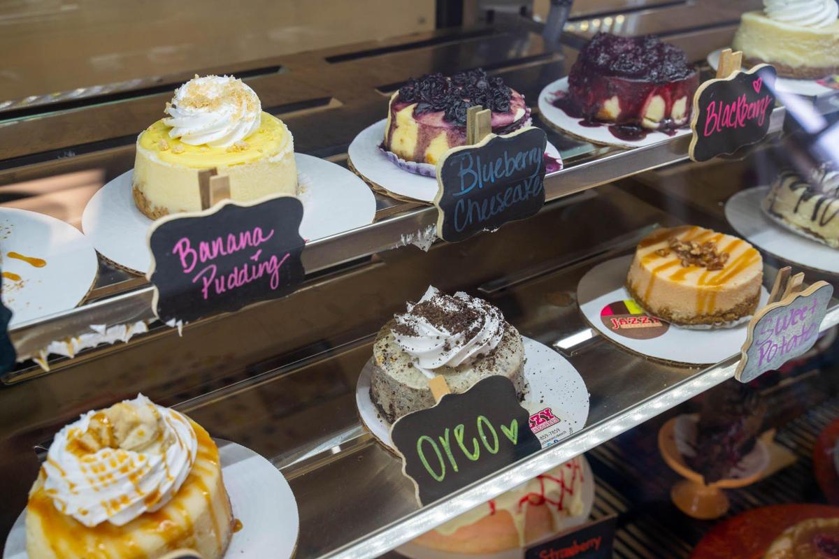 Jazzy Cheesecakes in Wedgewood has a variety of cheesecakes, brownies, and cupcakes to choose from.