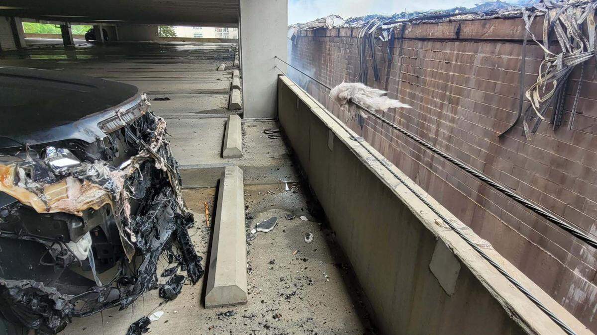 Embers from South Park fire ‘traveling all over the place’ as other building burned