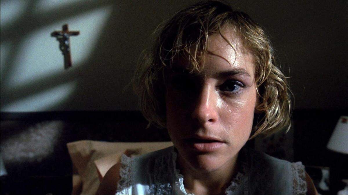 Actree Amanda Wyss, seen here in one of her scenes in “Nightmare on Elm Street” before being dispatched by Freddy Kreuger, will be in Concord this weekend for the horror fest Mad Monster Expo.