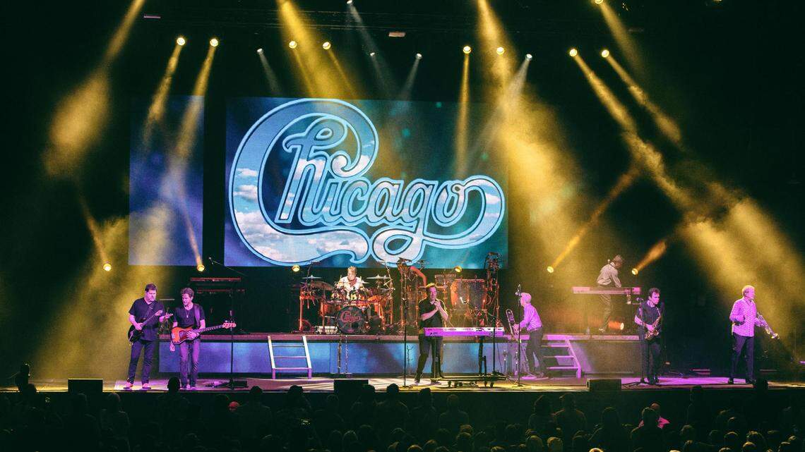 Chicago performs at PNC Music Pavilion in Charlotte on Tuesday night.