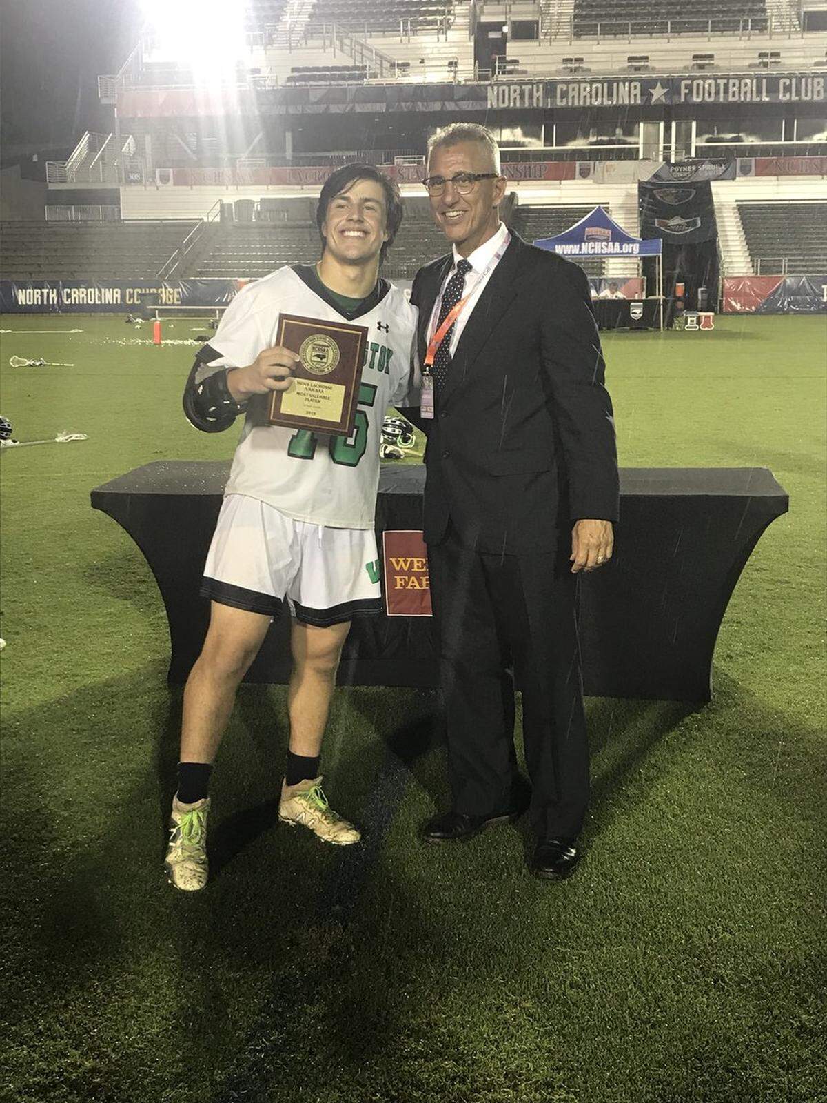 Weddington High lacrosse star Anthony Todaro was named MVP of the NCHSAA 1A/2A/3A state championships Friday