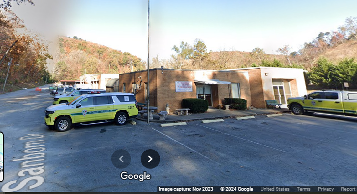 The gunshot victim drove himself to this fire station to get help, investigators say.