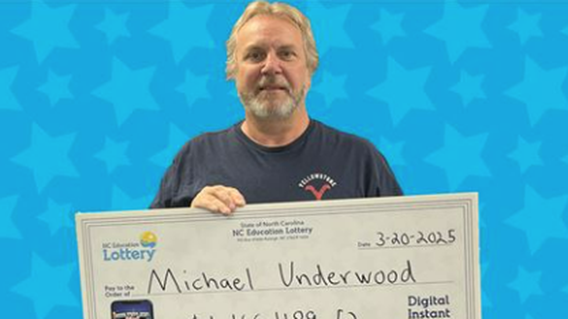 Michael Underwood says he was anything but relaxed after discovering the jackpot was $1.16 million, according to a North Carolina Education Lottery news release.