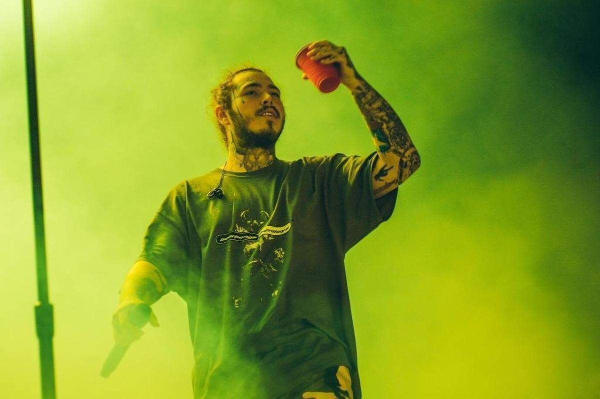 Post Malone performs in Charlotte in 2023.