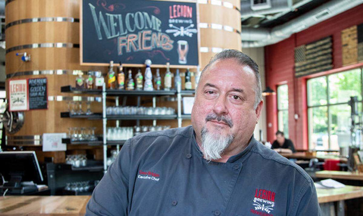 Chef Gene Briggs of Legion Brewery.
