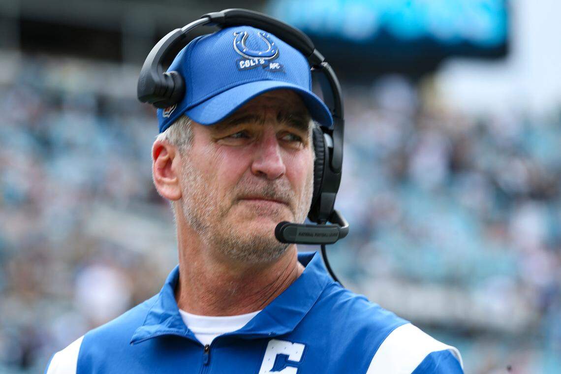 Frank Reich, 61, coached the Indianapolis Colts from 2018-22 before being fired in November. He was hired as Carolina’s head coach Thursday.