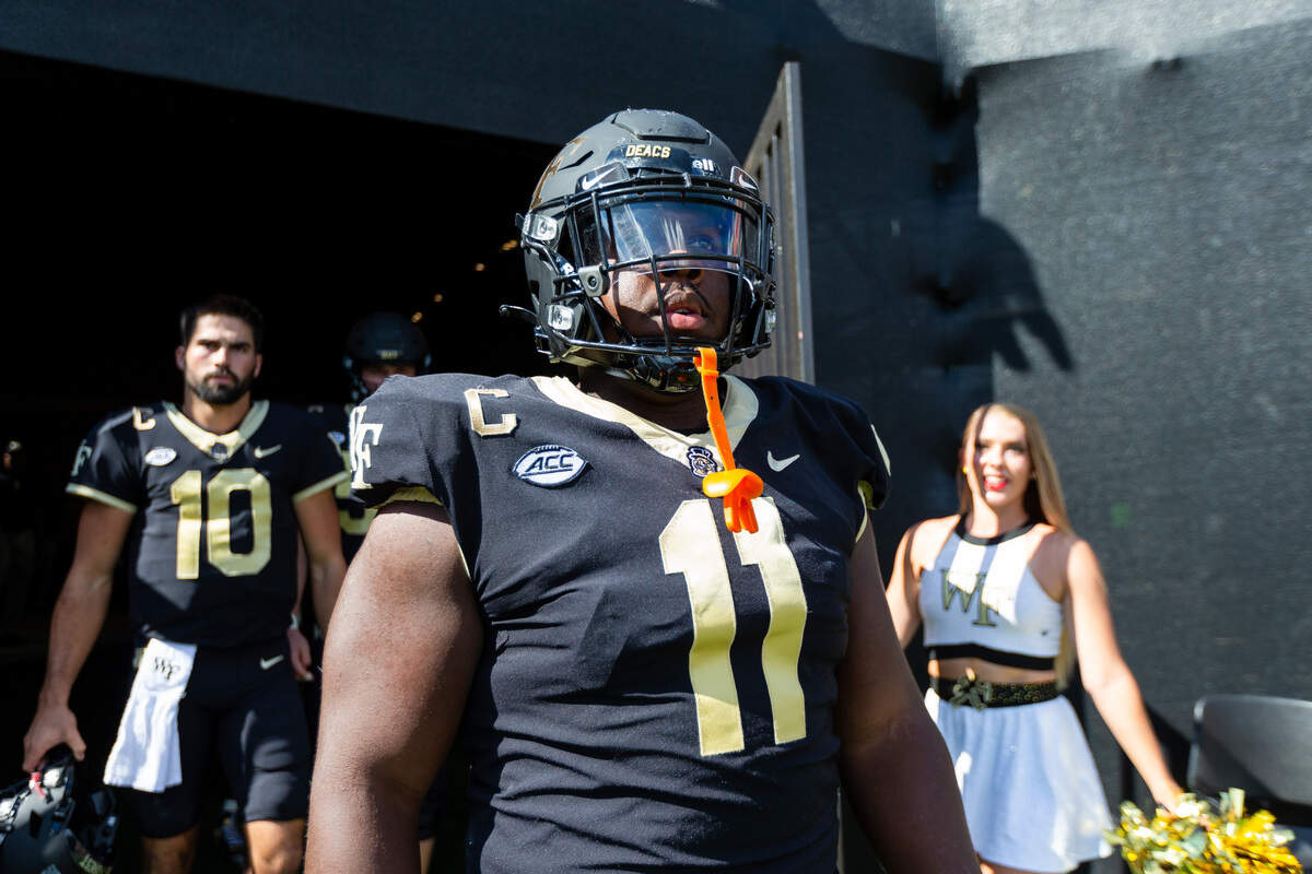 Wake Forest’s Miles Fox is in his seventh year of playing college football.