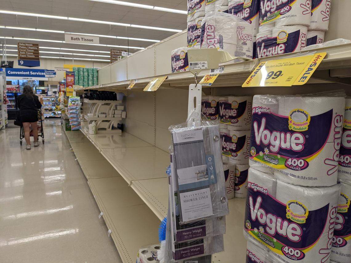 Food Lion in Lake Wylie had a limited supply of toilet paper Friday morning.