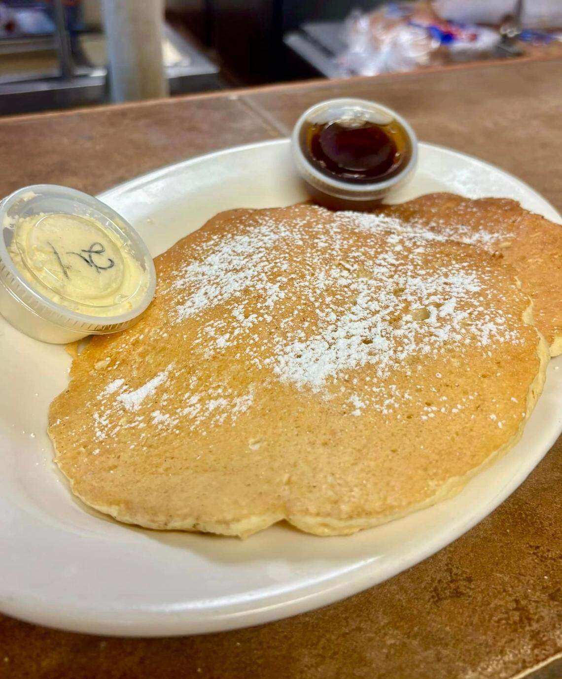 In Leicester, Salty Goat Grill is open in the aftermath of Hurricane Helene with a limited menu of three items at breakfast and at lunch.