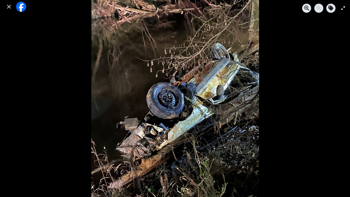 This crumpled Pontiac belongs to Travis Lamont Lynch who went missing on Christmas Eve in 2003, North Carolina investigators say.