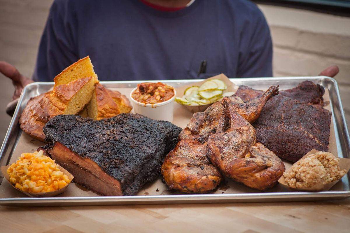 Sweet Lew’s BBQ is available for delivery, pick-up or curbside takeout.