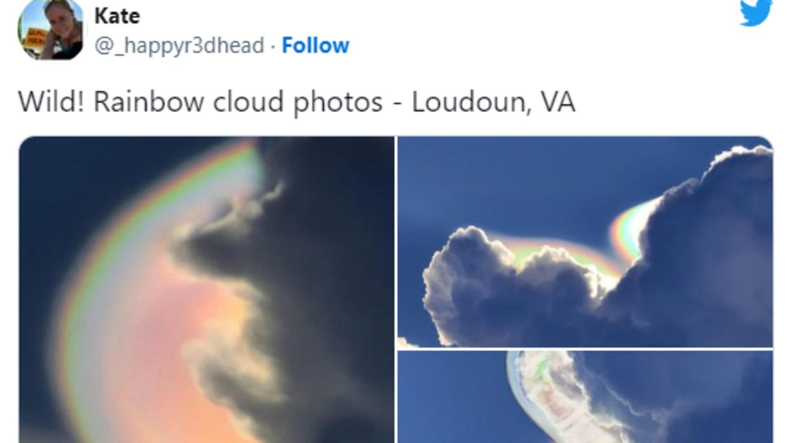 Rainbow cloud made VA sky look ‘psychedelic.’ What caused it ...