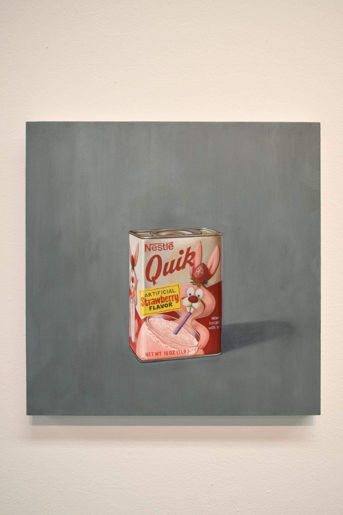Charlotte artist Chris Clamp likes to paint everyday objects. He says this one reminds him of a favorite item and brings memories of happy Saturday mornings as a child. Clamp is an artist-in-residence this summer at the McColl Center for Art + Innovation.