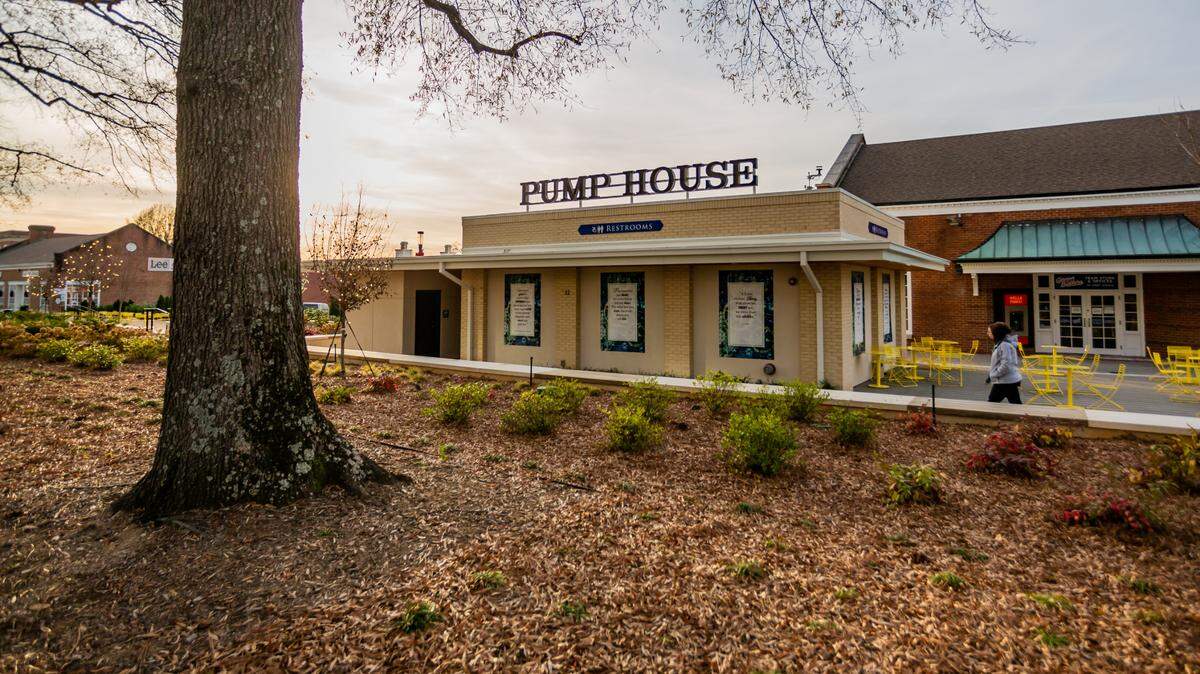 The Pump House on West Avenue — near the Atrium Health Ballpark — in Kannapolis is one of 10 finalist vying to win Cintas’ America’s Best Restroom contest.