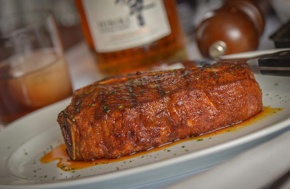 All of the prime cuts at Steak 48 are responsibly farmed and hand cut in-house by their master butcher.