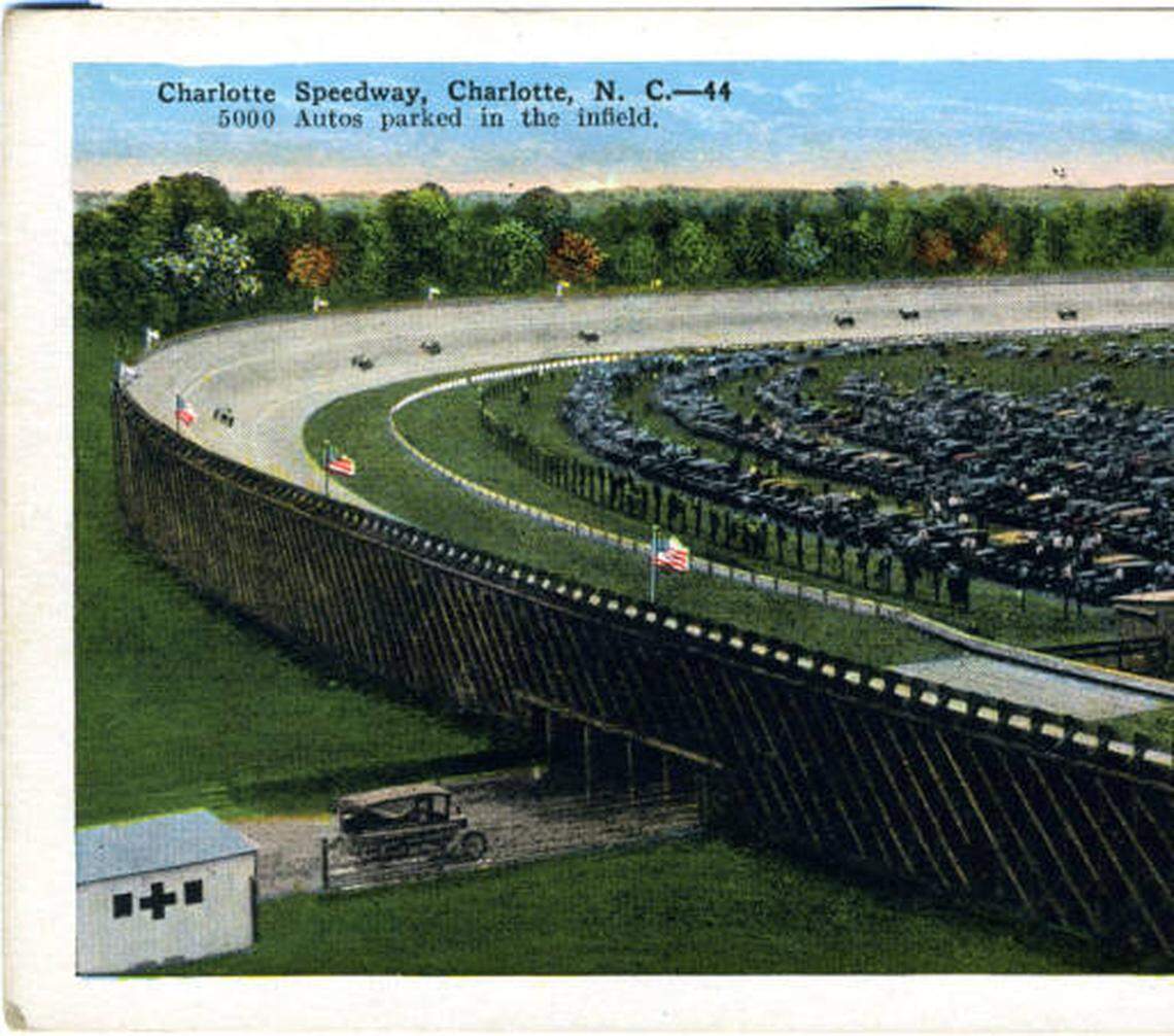 Charlotte Speedway was a race track near the airport off Wilkinson Boulevard that hosted the first NASCAR Cup Series race in 1949.