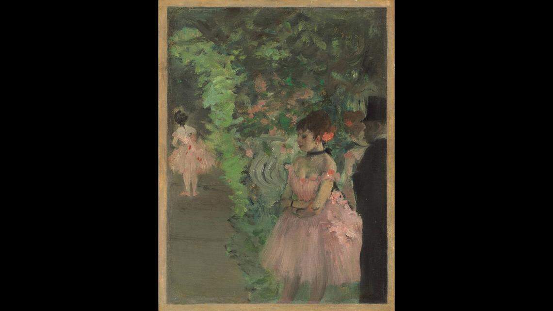 Edgar Degas, Dancers Backstage, 1876/1883, oil on canvas, National Gallery of Art, Ailsa Mellon Bruce Collection, 1970.17.25