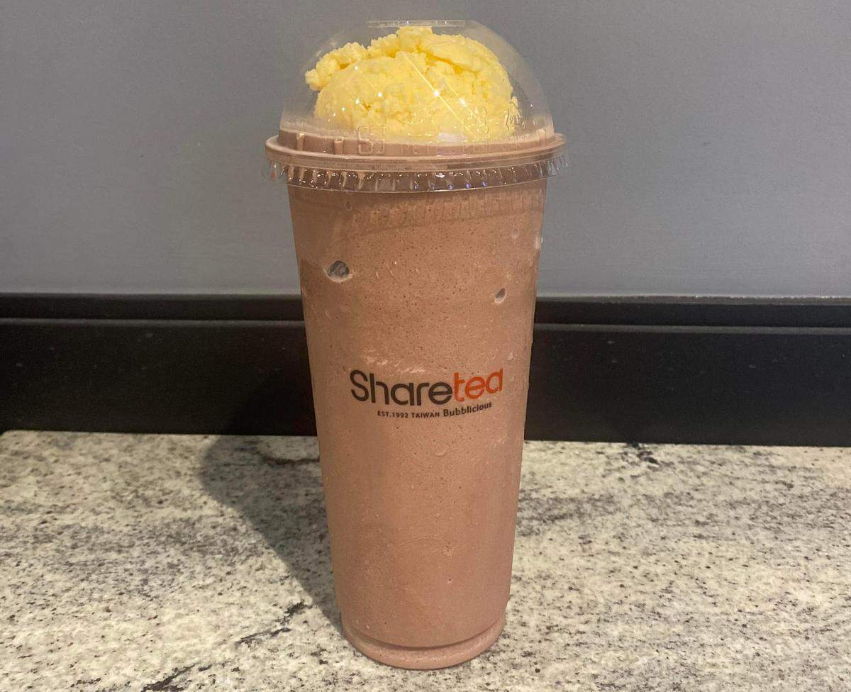 Sharetea’s Mint-Coco Frappuccino.