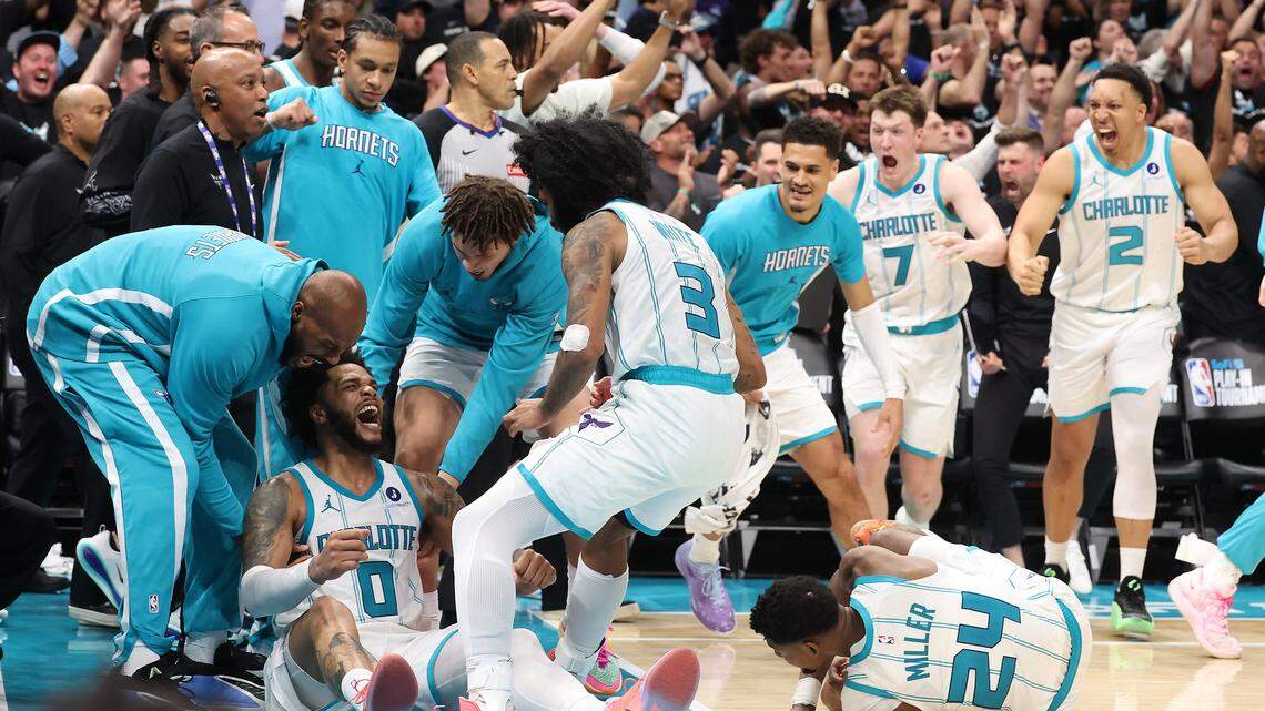 Hornets sneak past Heat in overtime thriller to keep NBA playoff hopes alive