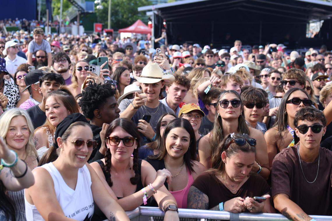 Fans at Lovin’ Life Music Fest in Charlotte on Sunday, May 4, 2025.