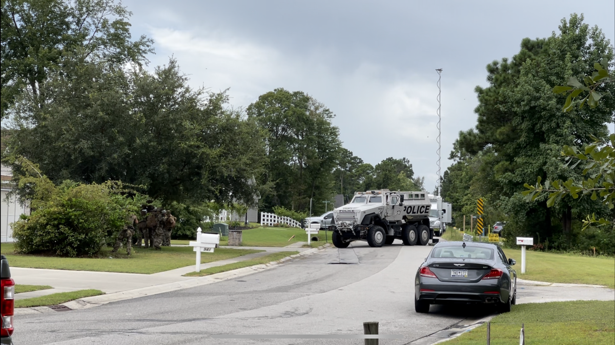 A standoff with police just outside Conway on Aug. 15, 2021 ended with one person arrested.