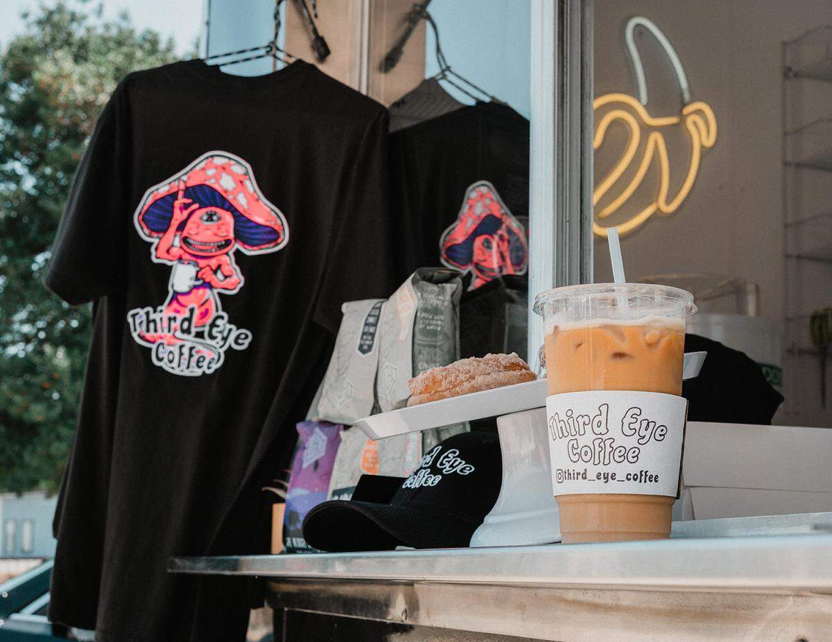 Third Eye Coffee features handcrafted artisanal drinks and baked goods.