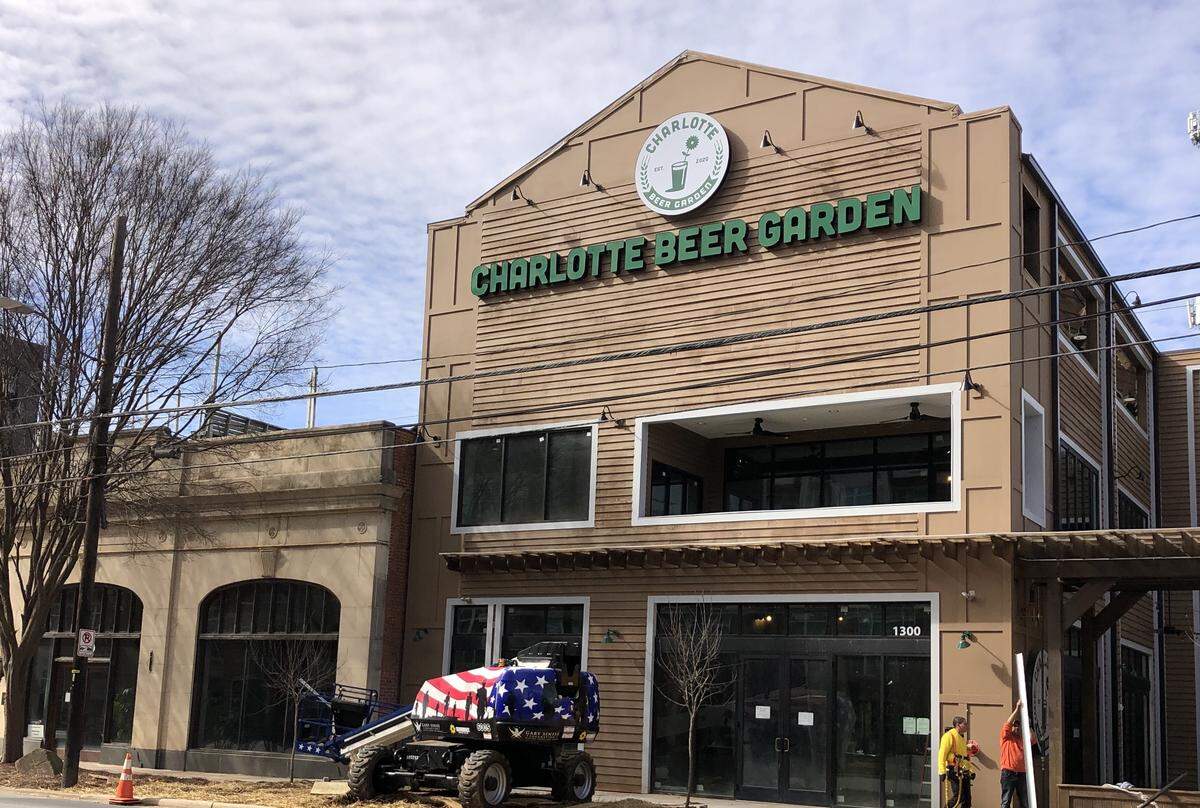 Charlotte Beer Garden is a 3-story bar and restaurant opening in South End.