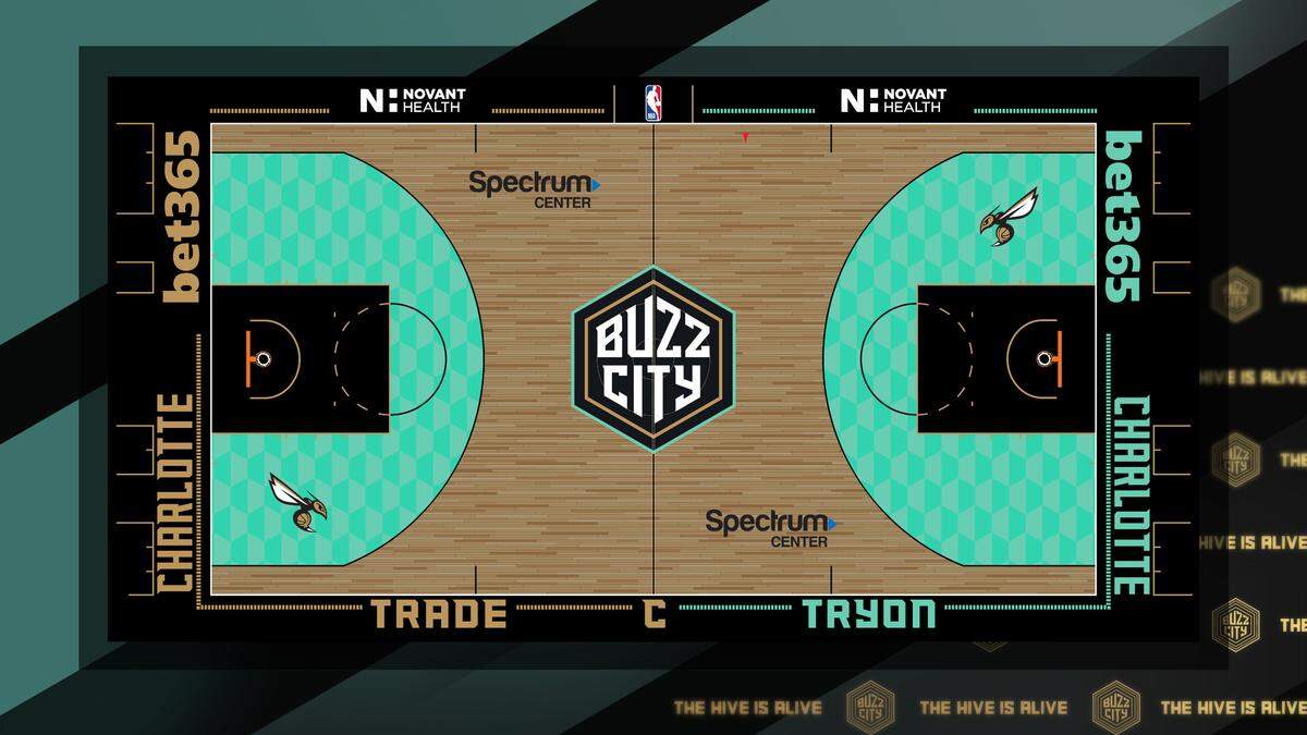 Charlotte Hornets 2024-25 City Edition home court