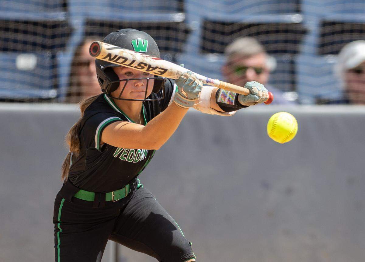 Weddington Warriors Grayson Bopp bats against the D.H. Conley Vikings at UNCG in Greensboro, N.C., on Thursday, May 28, 2026. 