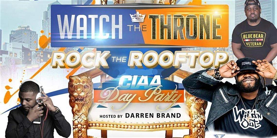 Darren Brand of MTV’s “Wild ‘N Out” will host a Watch the Thrown Rock the Rooftop Day Party 1-7 p.m. Saturday, Feb. 29, at The Imperial, 300 N. College St., No. 101. The party also will feature Izzy the DJ and DJ King.