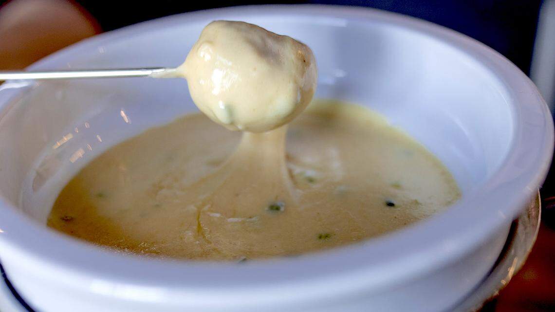 Dip pretzels or tortilla chips into Birdsong Brewing’s Jalapeño Beer Cheese this football season.