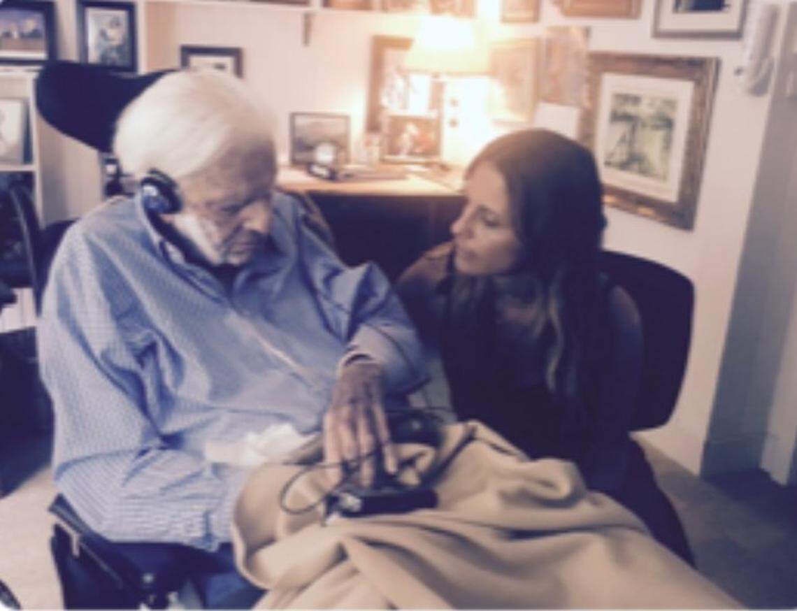 Billy Graham with Jerusha Duford.