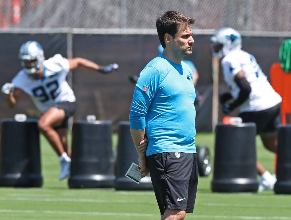 Carolina Panthers VP of Football Operations Brandt Tilis on Friday, May 9, 2025. 