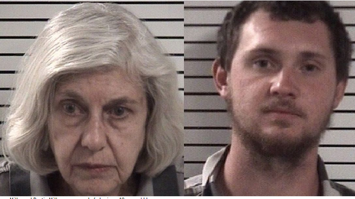Frances Miller and Dustin Miller are accused of abusing a 12-year-old boy. WBTV screenshot