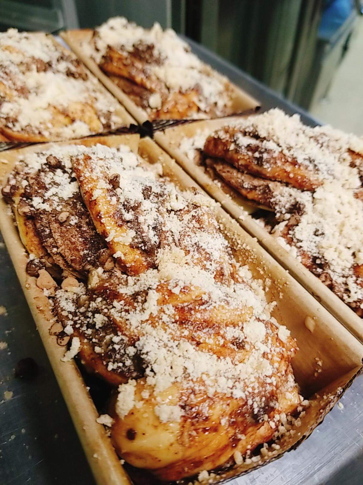 Meshugganah pop-up restaurant in Charlotte sells Jewish fare, such as chocolate Babka coffee cake.