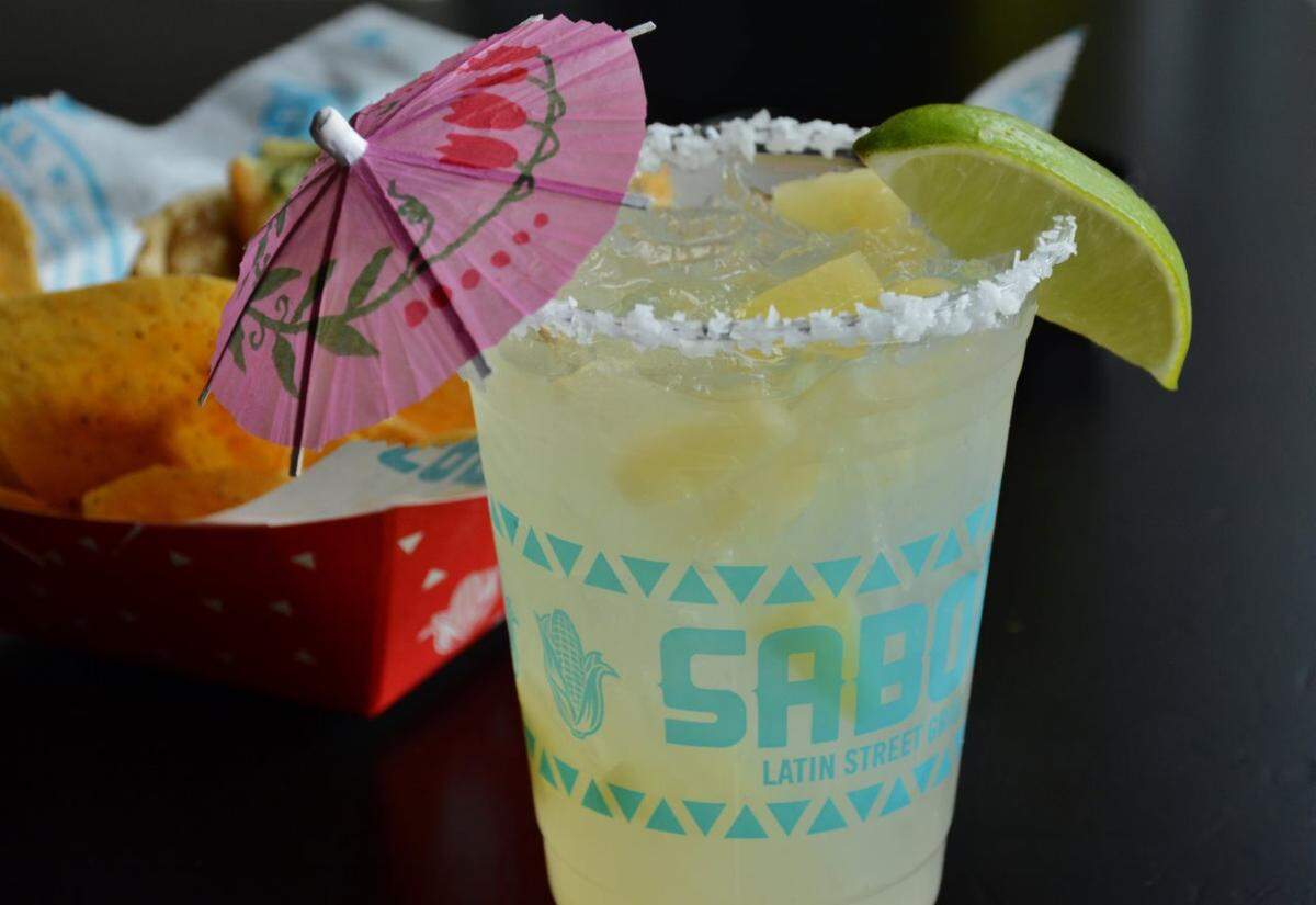 Sabor’s Amigos Margarita includes fresh limes daily for its margarita mix, classic recipe tequila, triple sec and fresh sour mix. You can order your margarita with premium tequila and Grand Marnier, too.